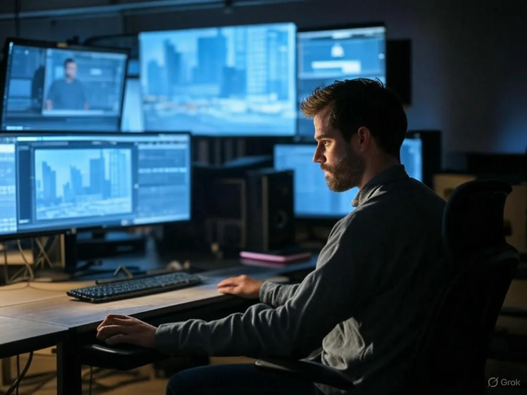 Person Providing Remote IT Support Services Remote IT Support Services