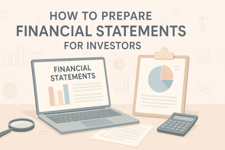 How to Prepare Financial Statements for Investors - Opini Business